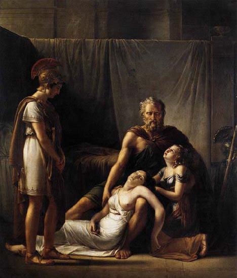 KINSOEN, Francois Joseph The Death of Belisarius- Wife